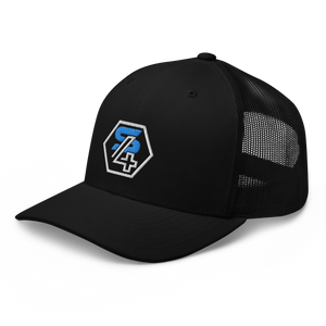 Black Curved Trucker