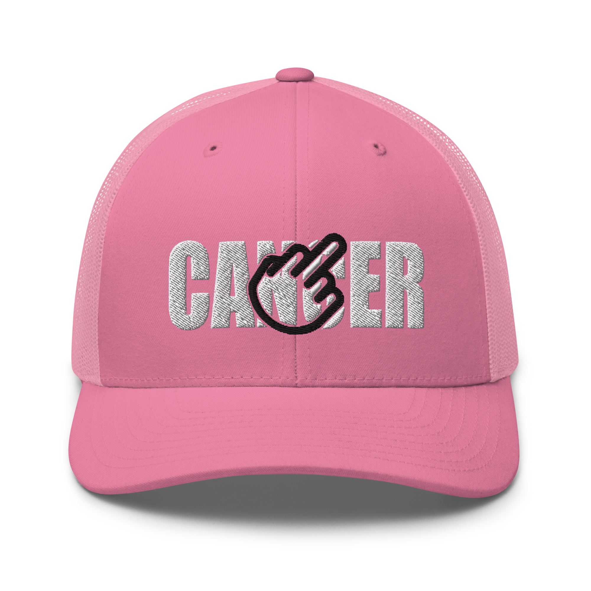 Pink F*ck Cancer Curved Trucker