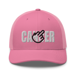 Pink F*ck Cancer Curved Trucker