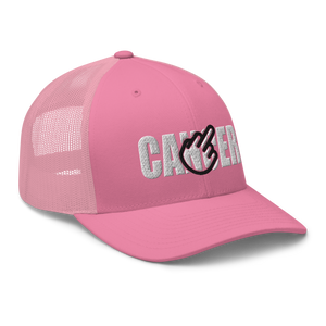 Pink F*ck Cancer Curved Trucker