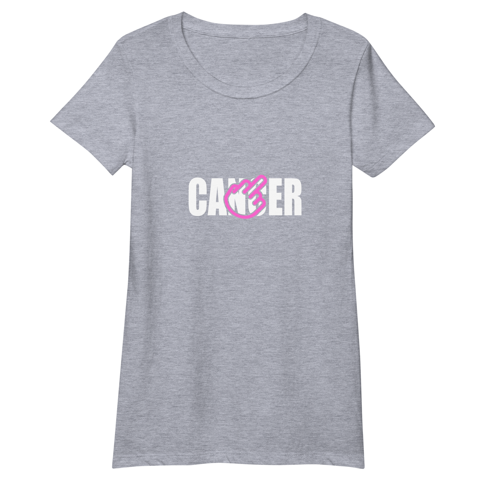 Fitted Women's F*ck Cancer Tee