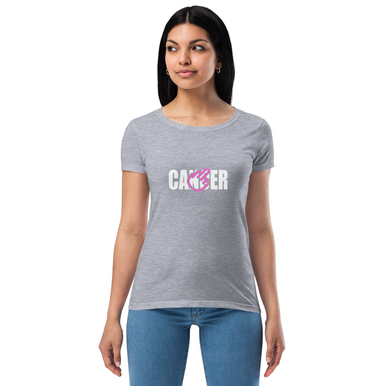Fitted Women's F*ck Cancer Tee