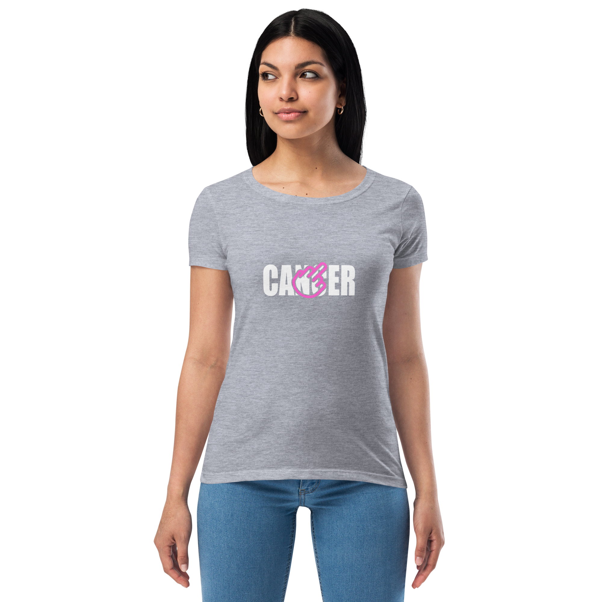 Fitted Women's F*ck Cancer Tee